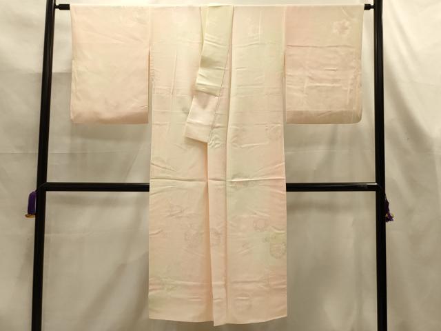 平和屋着物■長襦袢 袷 流水花文 暈し染め 松坂屋扱い 正絹 逸品 AABL7504sx