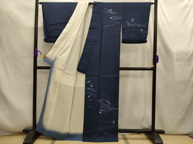 平和屋着物■訪問着 吹き寄せ文 ろうけつ染め 正絹 逸品 AABL7513sx