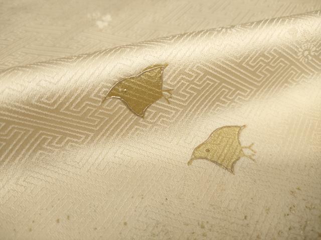平和屋着物●豪華色留袖 駒刺繍 千鳥 流水松文 暈し染め 金彩 正絹 逸品 AABL7529ck