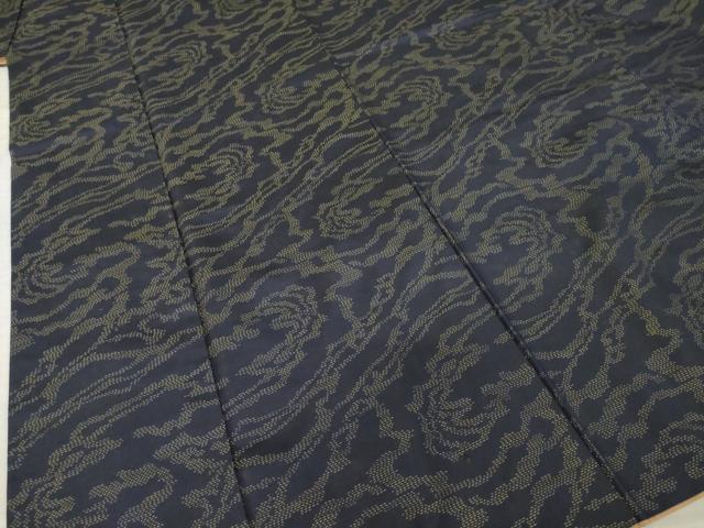 平和屋着物●本場大島紬 流水文 正絹 逸品 AABL7530ck