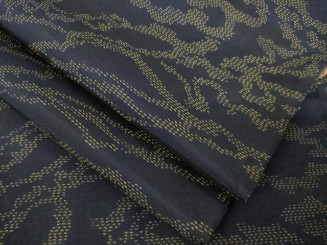 平和屋着物●本場大島紬 流水文 正絹 逸品 AABL7530ck