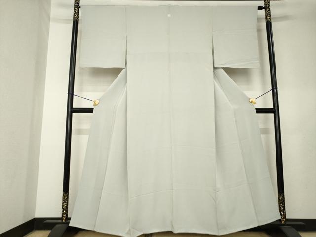 平和屋着物●上質な色無地 茶鼠色 正絹 逸品 AABL7552ck