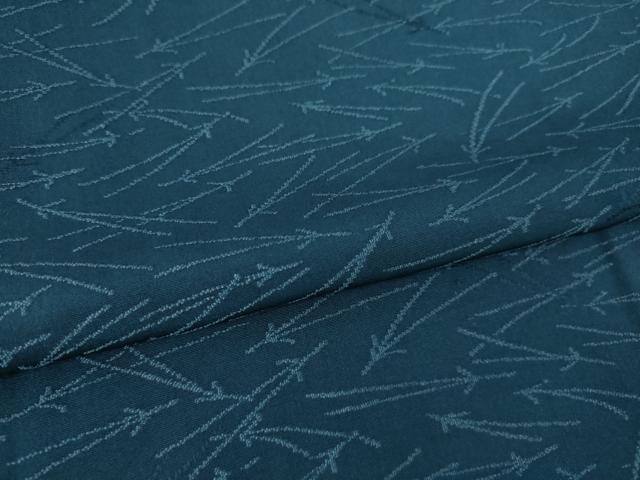 平和屋着物●お召 敷松葉 正絹 逸品 AABL7592ck