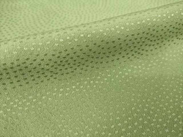 平和屋着物●上質な色無地 鮫小紋柄 柳茶色 正絹 逸品 AABL7595ck