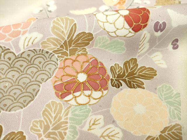 平和屋着物●創業460年・千總 訪問着 駒刺繍 短冊花文 暈し染め 金彩 正絹 逸品 未使用 AABL7601ck