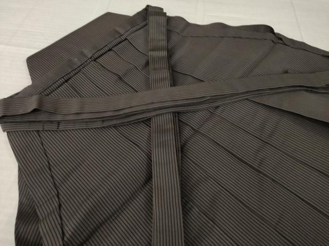 平和屋着物●男性 馬乗り袴 縞 正絹 逸品 AABL7604ck