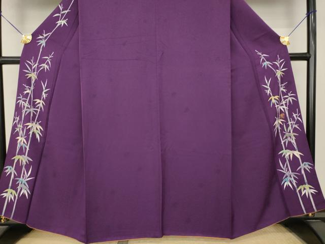 平和屋着物●訪問着 作家物 両褄 笹竹文 金彩 正絹 逸品 AABL7618ck