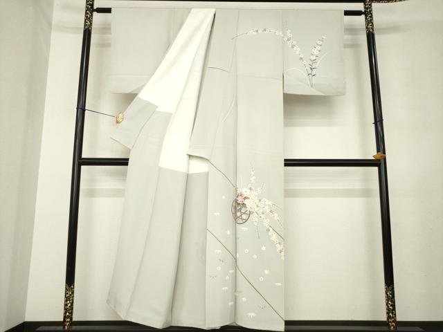 平和屋着物●訪問着 友禅 作家物 花丸文 正絹 逸品 AABL7620ck