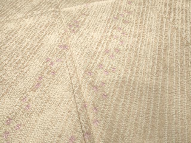 平和屋着物●訪問着 総絞り 斜縞 正絹 逸品 AABL7635ck