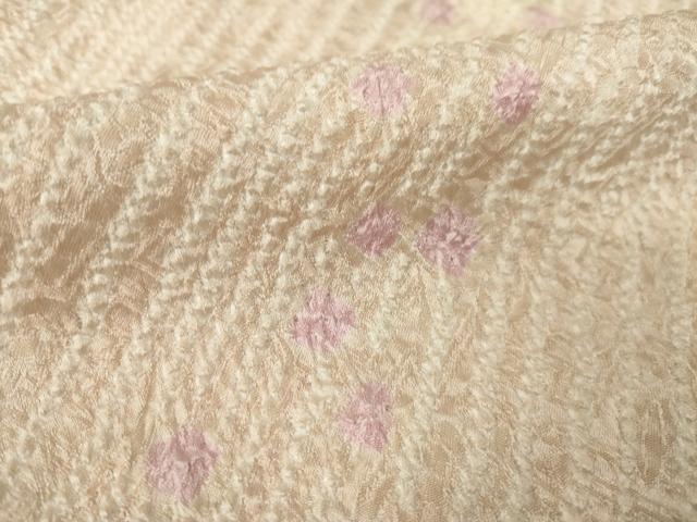 平和屋着物●訪問着 総絞り 斜縞 正絹 逸品 AABL7635ck