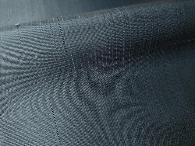 平和屋着物●上質な紬 三彩茶染紬 間道 正絹 逸品 AABL7638ck