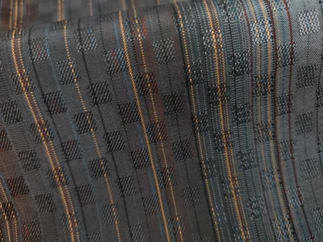 平和屋着物●上質な紬 霞間道 正絹 逸品 AABL7703cs