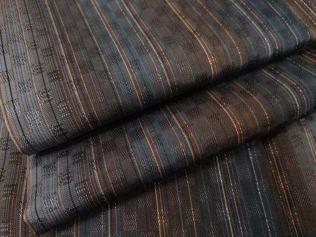 平和屋着物●上質な紬 霞間道 正絹 逸品 AABL7703cs