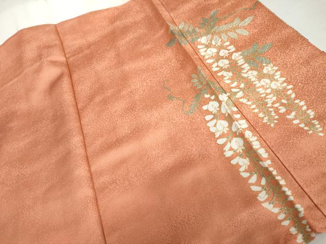 平和屋着物●豪華振袖 駒刺繍 葡萄枝花文 暈し染め 金彩 正絹 逸品 AABL7710cs