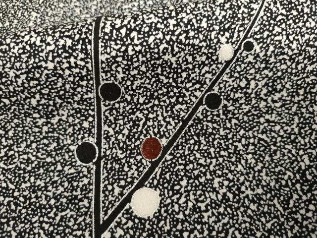 平和屋着物●中西進・栄俊 訪問着 刺繍 枝木につぼみ たたき染め 銀彩 正絹 逸品 AABL7719cs