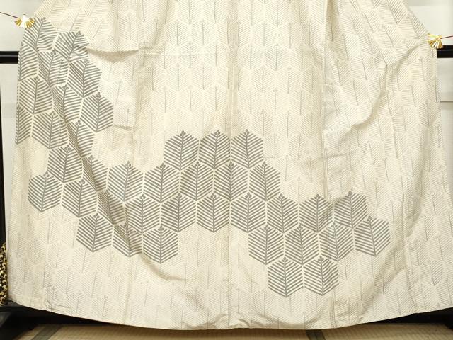 平和屋着物●訪問着 紬地 松 正絹 逸品 AABL7721cs
