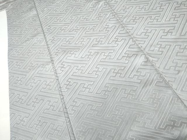 平和屋着物●上質な小紋 紗綾形文 正絹 逸品 AABL7731cs
