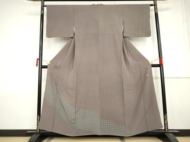 平和屋着物●二代目 川村久太郎 訪問着 幾何学柄 正絹 逸品 AABL7734cs
