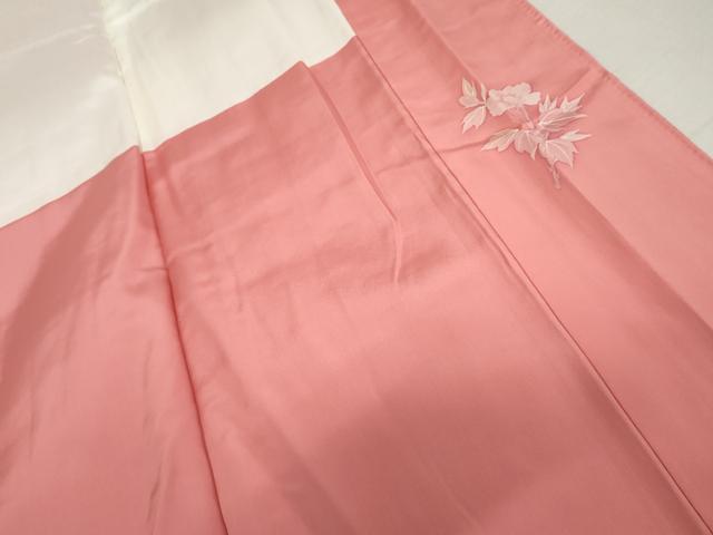 平和屋着物●上質な色無地 霞地紋 桃色 正絹 逸品 AABL7785cs