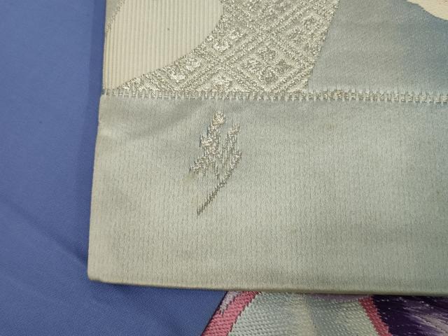 平和屋着物◎西陣 六通柄袋帯 唐織 舞花文 彩 銀糸 正絹 逸品 AABL7833ou