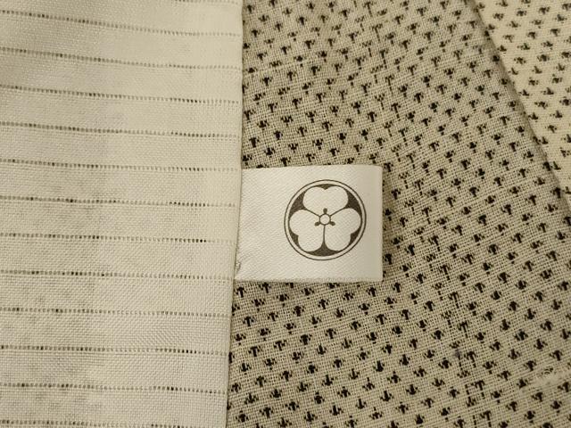 平和屋着物*夏物 越後上布 蚊絣 苧麻 逸品 AABL7845jd