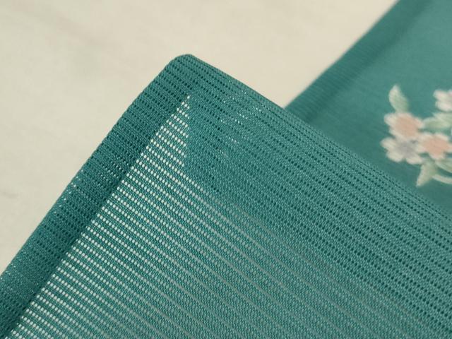 平和屋着物*夏物 小紋 絽 花丸文 洗える着物 AABL7870jd
