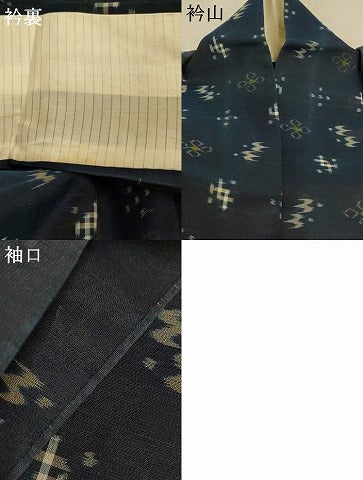平和屋着物*夏物 本場琉球絣 夏琉球 正絹 逸品 AABL7876jd