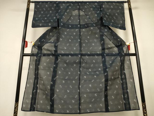 平和屋着物*夏物 本場琉球絣 夏琉球 正絹 逸品 AABL7876jd