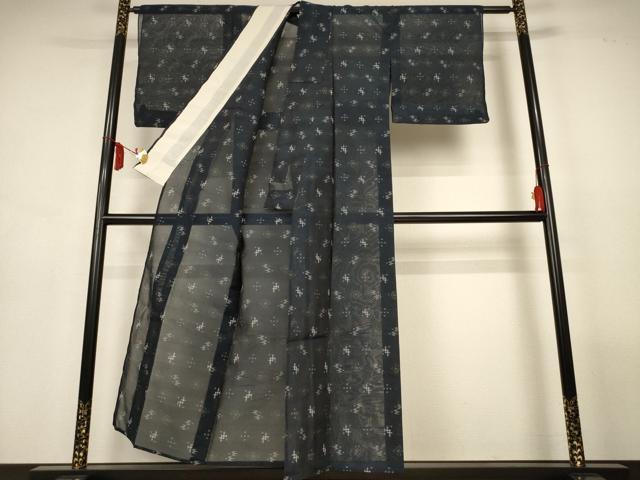 平和屋着物*夏物 本場琉球絣 夏琉球 正絹 逸品 AABL7876jd