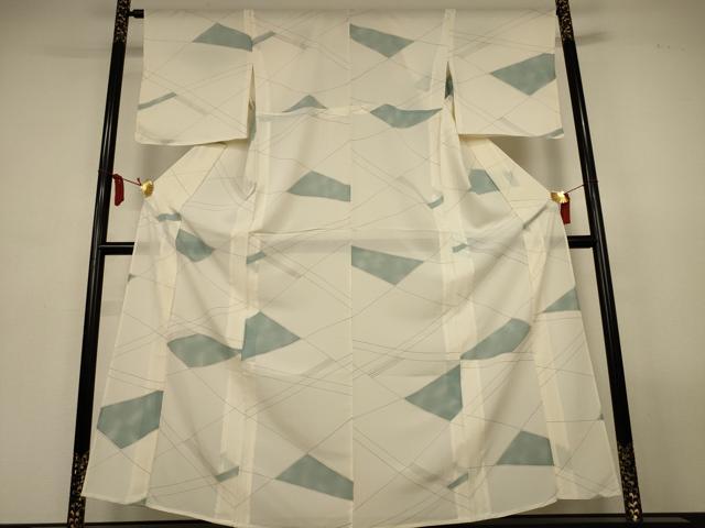 平和屋着物*夏物 小紋 絽 切嵌文 正絹 逸品 AABL7882jd