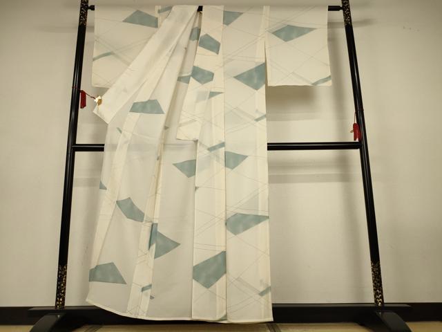平和屋着物*夏物 小紋 絽 切嵌文 正絹 逸品 AABL7882jd