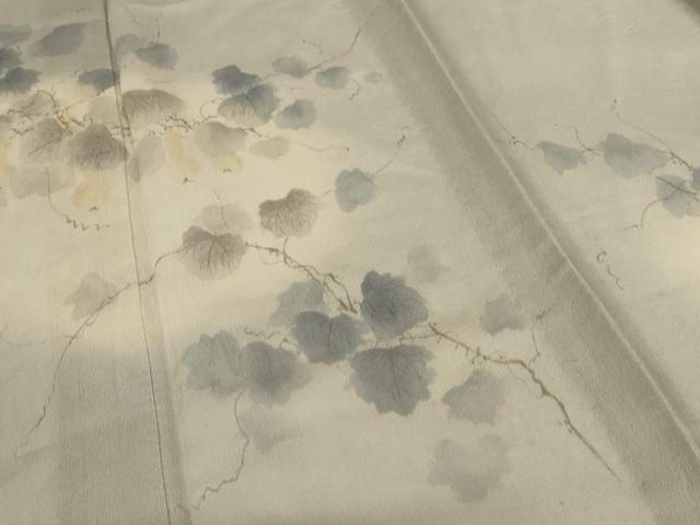 平和屋着物*夏物 訪問着 紗紬 蔦の葉文 暈し染め 正絹 逸品 AABL7885jd