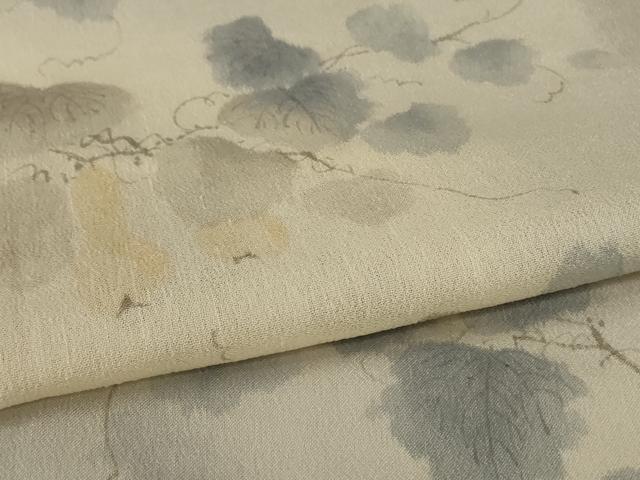 平和屋着物*夏物 訪問着 紗紬 蔦の葉文 暈し染め 正絹 逸品 AABL7885jd