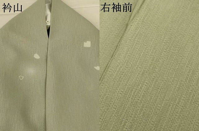 平和屋着物*夏物 小紋 紋紗 箔散らし文様 蛍暈し 洗える着物 AABL7904jd