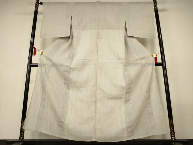 平和屋着物*夏物 本場小千谷ちぢみ 縞 麻 逸品 AABL7910jd