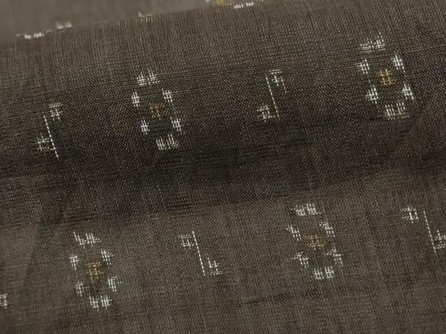 平和屋着物*夏物 重要無形文化財 本場宮古上布 幾何学文様 苧麻 逸品 AABL7912jd