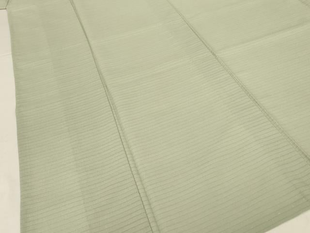 平和屋着物*夏物 色無地 絽縮緬 柳鼠色 洗える着物 AABL7940jd