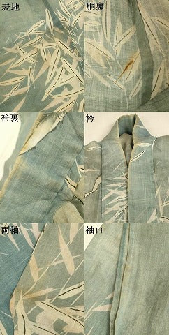 平和屋着物*夏物 上布 魚 麻 逸品 AABL7946jd