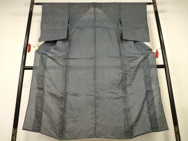 平和屋着物*夏物 上布 変わり斜縞 麻 逸品 AABL7947jd