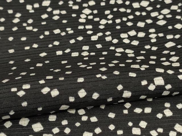 平和屋着物*夏物 小紋 絽 霞文 黒地 正絹 逸品 AABL7983jd