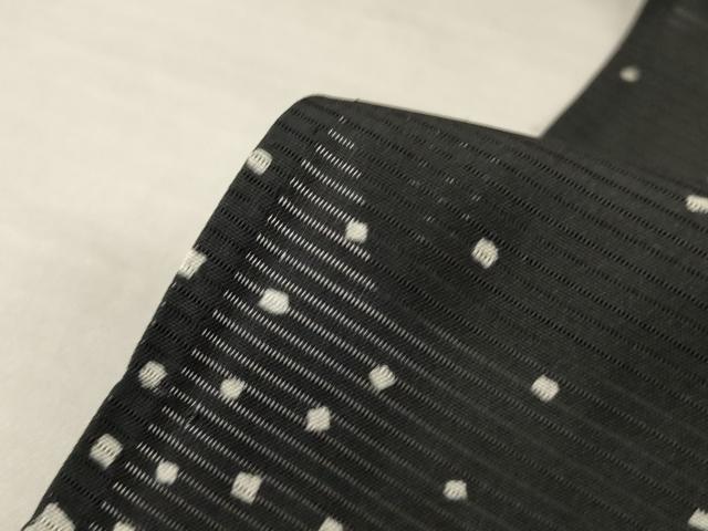 平和屋着物*夏物 小紋 絽 霞文 黒地 正絹 逸品 AABL7983jd
