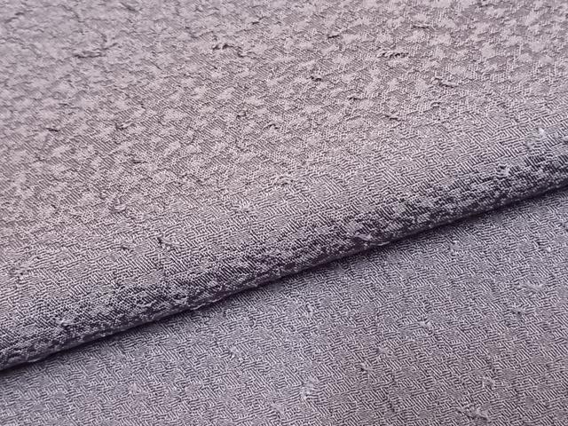 平和屋着物●上質な色無地 紋意匠 紫苑色 正絹 逸品 AABL8002fy