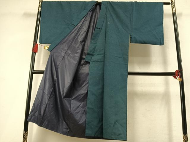 平和屋着物●男性 紬 アンサンブル 霞文 正絹 逸品 AABL8006fy