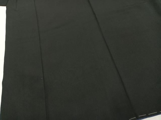 平和屋着物●男性 黒紋付 羽織セット 正絹 逸品 AABL8026fy