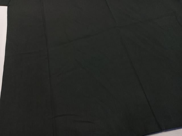 平和屋着物●男性 黒紋付 羽織セット 正絹 逸品 AABL8027fy