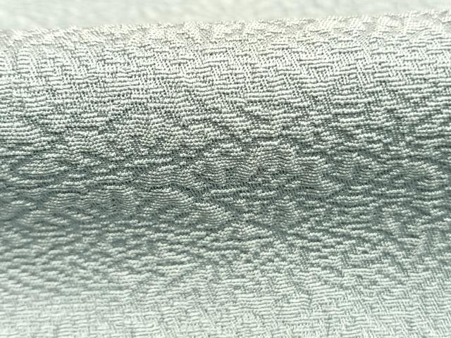 平和屋着物●上質な色無地 草花地紋 秘色色 正絹 逸品 AABL8053fy