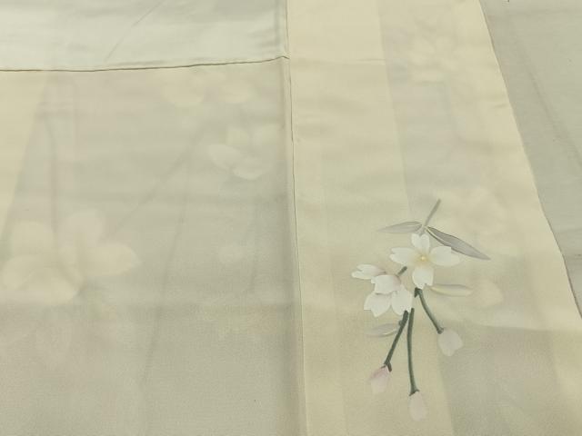 平和屋着物●訪問着 枝花文 暈し染め 正絹 逸品 AABL8099fy