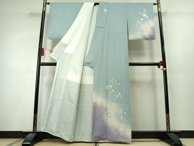 平和屋着物●訪問着 草花文 暈し染め 金彩 やまと誂製 正絹 逸品 AABL8100fy