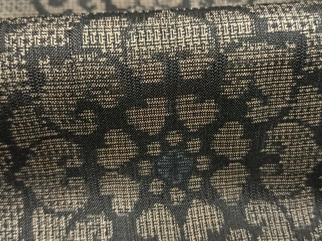 平和屋着物●本場大島紬 割り込み絣 吉祥花文 正絹 逸品 AABL8134fy