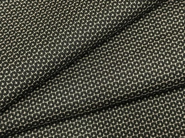 平和屋着物●男性 紬 アンサンブル 100亀甲 総詰め 正絹 逸品 未使用 AABL8135fy